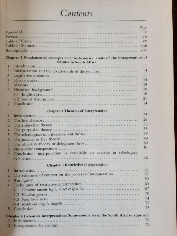 Interpretation of Statutes by G E Devenish