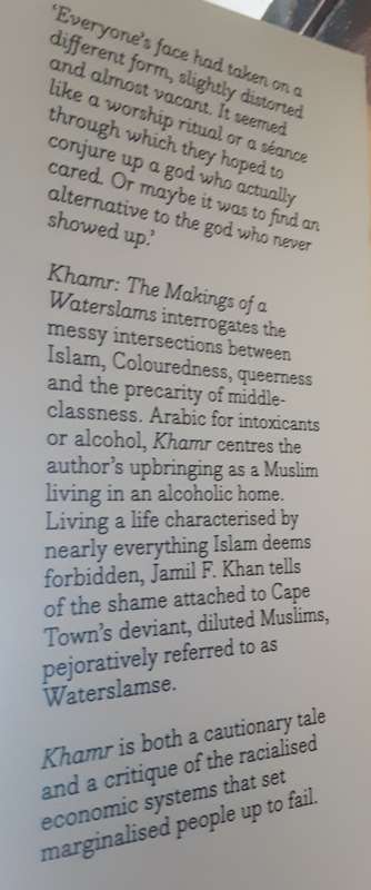 Khamr The Makings of a Waterslams by Jamil F Khan