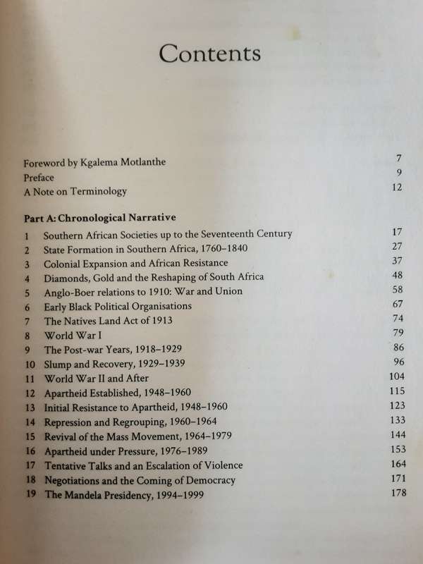 A Brief History of South Africa, from the Earliest Times to the Mandela Presidency by Pampallis & Ba