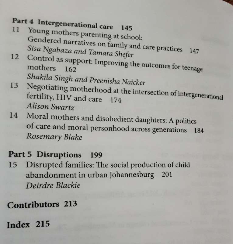 Young Families, Gender, Sexuality and Care edited  by Nolwazi Mkhwanazi and Deevia Bhana