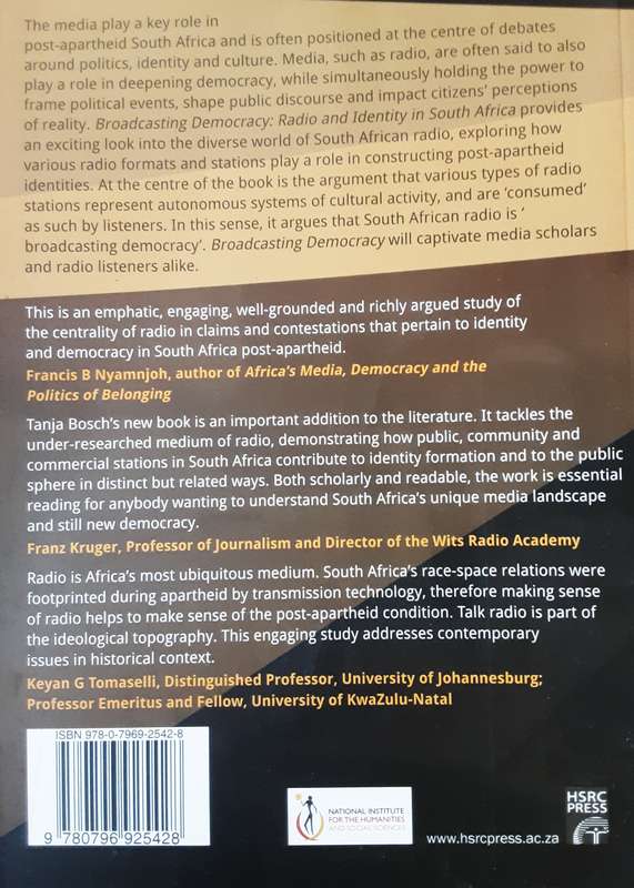 Broadcasting Democracy Radio and Identity in South Africa  by Tanja Bosch