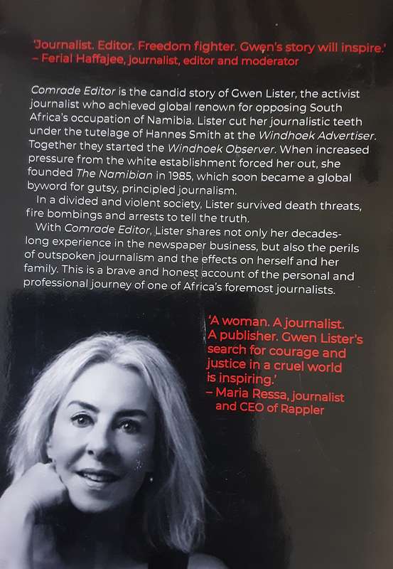 Comrade Editor On Life, Journalism and the Birth of Namibia, Gwen Lister A Memoir
