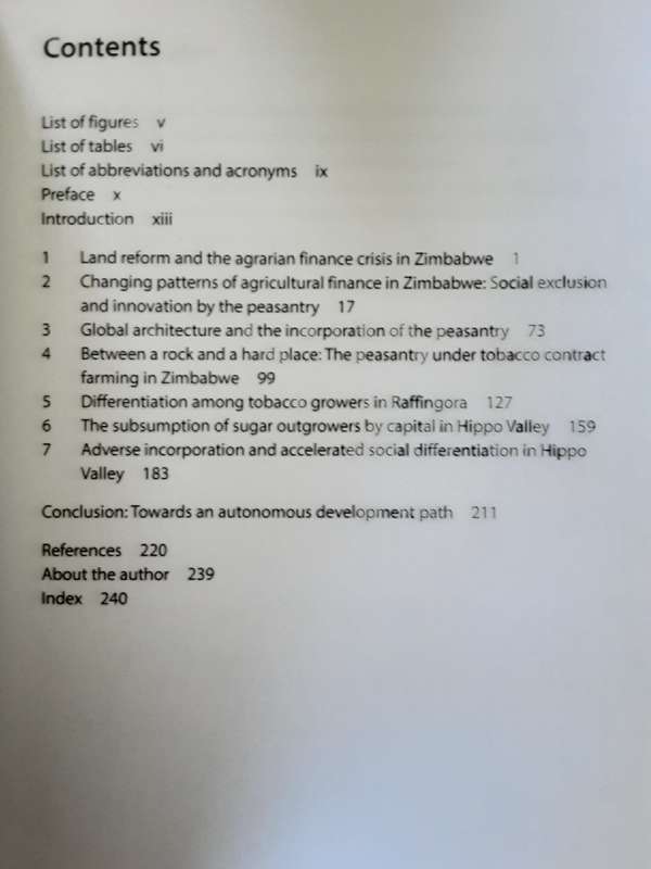 The Political Economy of Contract Farming in Zimbabwe by Freedom Mazwi