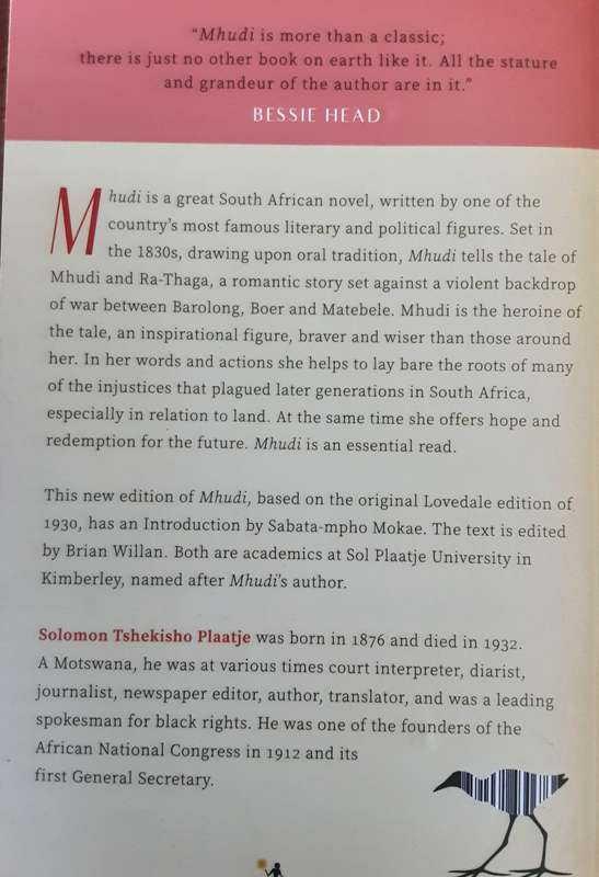 Mhudi by Sol Plaatje