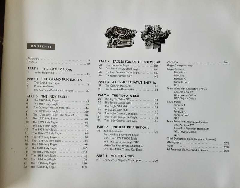 Dan Gurney's Eagle Racing Cars by Hohn Zimmermann foreward by Dan Gurney