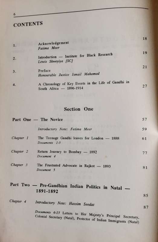 The South African Gandhi An Abstract of Speeches & Writings edited by Fatima Meer **Signed Copy **