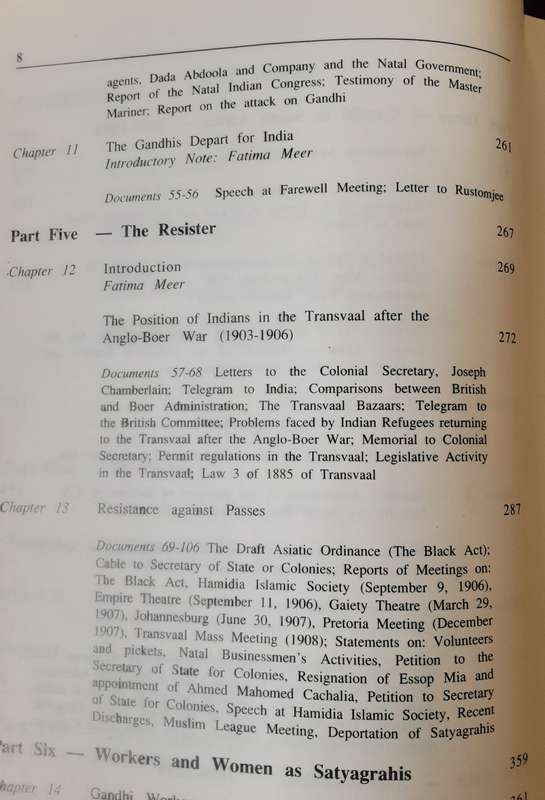 The South African Gandhi An Abstract of Speeches & Writings edited by Fatima Meer **Signed Copy **