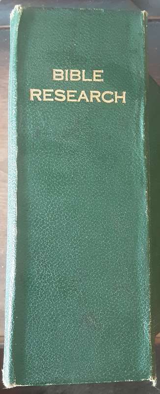 Bible Research A Handbook of Secular Evidence published by National Message Ltd in 1948