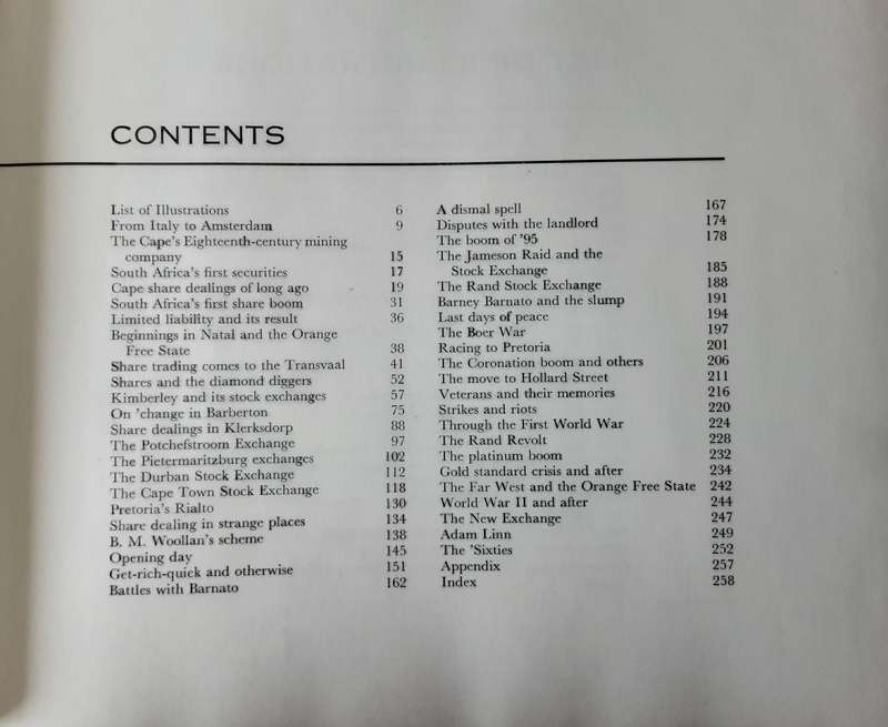 On Change Through The Years A History of Share Dealing in South Africa by Eric Rosenthal **64/500**
