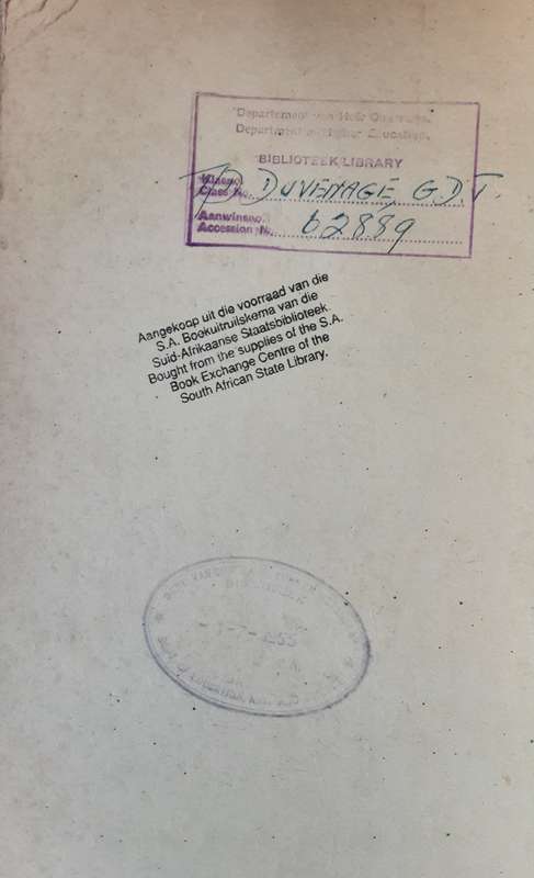 Willem Hendrik Jacobsz Se Rol In Die Onafhanklikheid en Eenheidstrewe Van Die Voortekkers 1847 1852