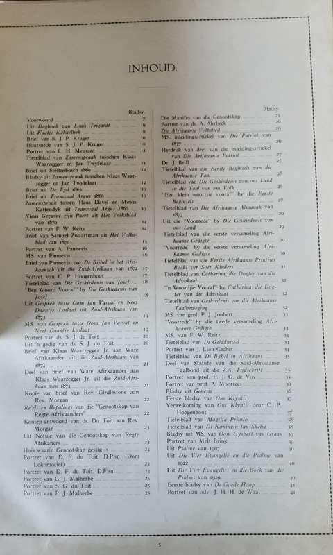 Plateatlas by die Afrikaanse Letterkunde deur Dr M S B Kritzinger