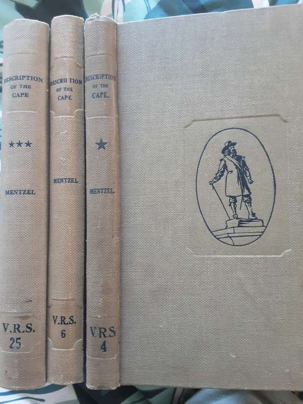 Van Riebeeck Society VRS 4, 6, 25 Description of the Cape of Good Hope by O F Mentzel