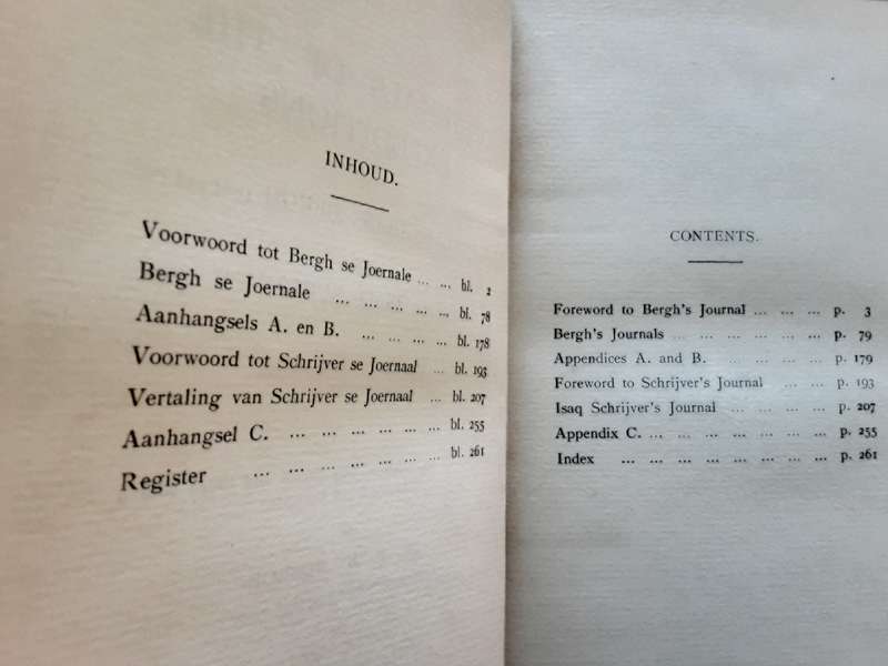Journals of the Expeditions of Olof Bergh and Isaq Schrijver by Dr E E Mossop VRS 12