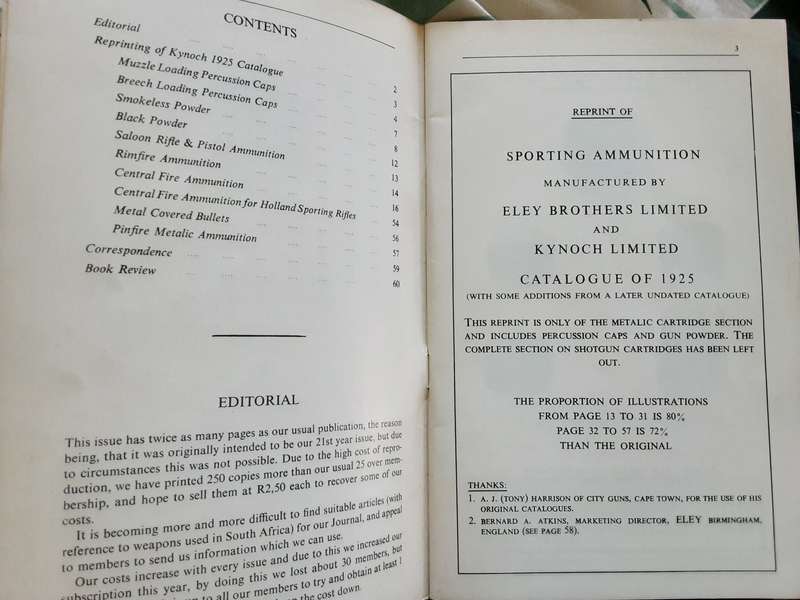 The Journal of the Historical Firearms Society of South Africa 8 Volumes 1980 to 1987