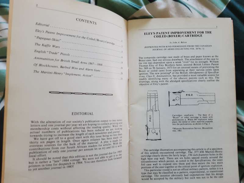 The Journal of the Historical Firearms Society of South Africa 8 Volumes 1980 to 1987