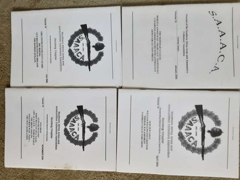 Southern Africa Arms and Ammunition Collectors Association Gauteng Capter Journals Vol 9 to Vol 24