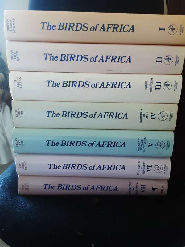 The Birds of Africa 7 Volume Set Complete published Academic Press published 1992 2004
