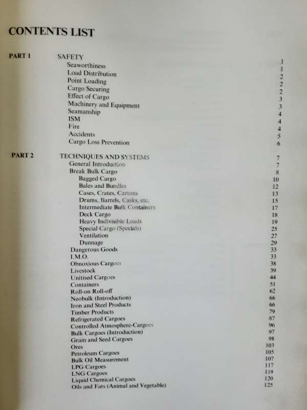 Thomas Stowage, The Properties and Stowage of Cargoes 4th Edition by Capt K S Rankin