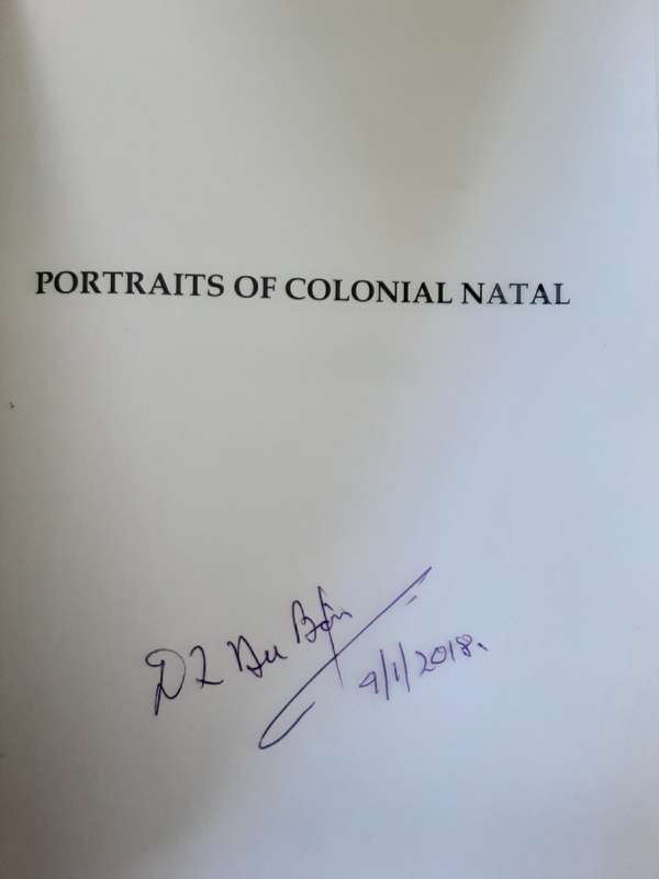 Portraits of Colonial Natal by Duncan Du Bois ***Signed Copy ***