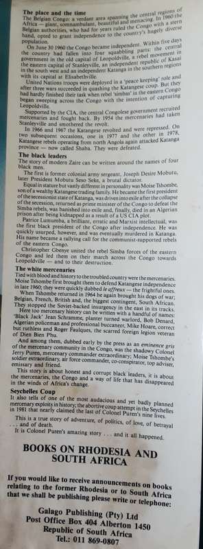 Mercenary Commander Col Jerry Puren as told to Brian Pottinger