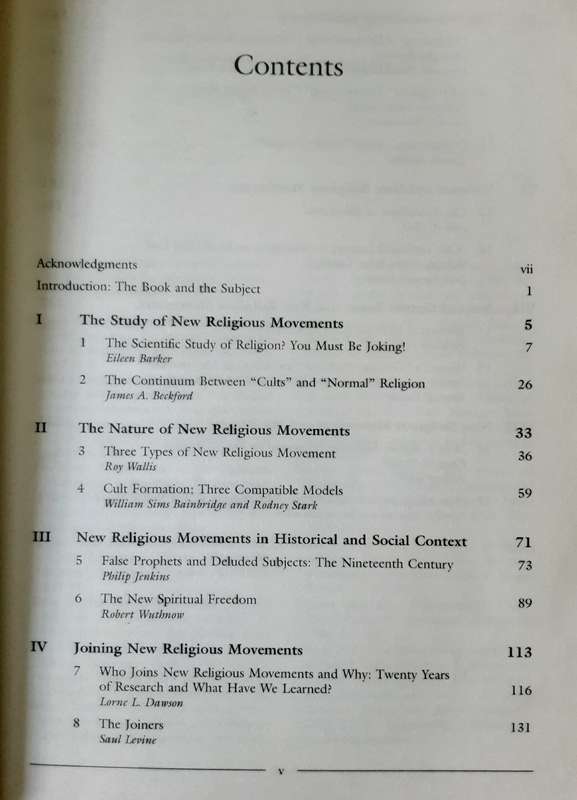 Cults and New Religious Movements A Reader edited by Lorne L Dawson