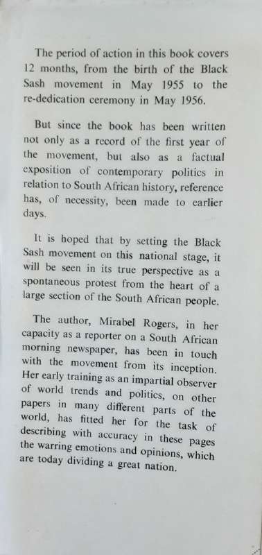 The Black Sash, South Africa's Fight for Democracy by Mirabel Rogers