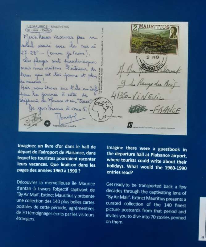 By Airmail, Extinct Mauritius shown thru Postcards