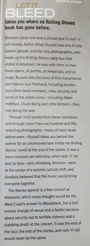 Let it Bleed, The Rolling Stones, Altamont, and The Rpend of the Suxties by Ethan A Russell