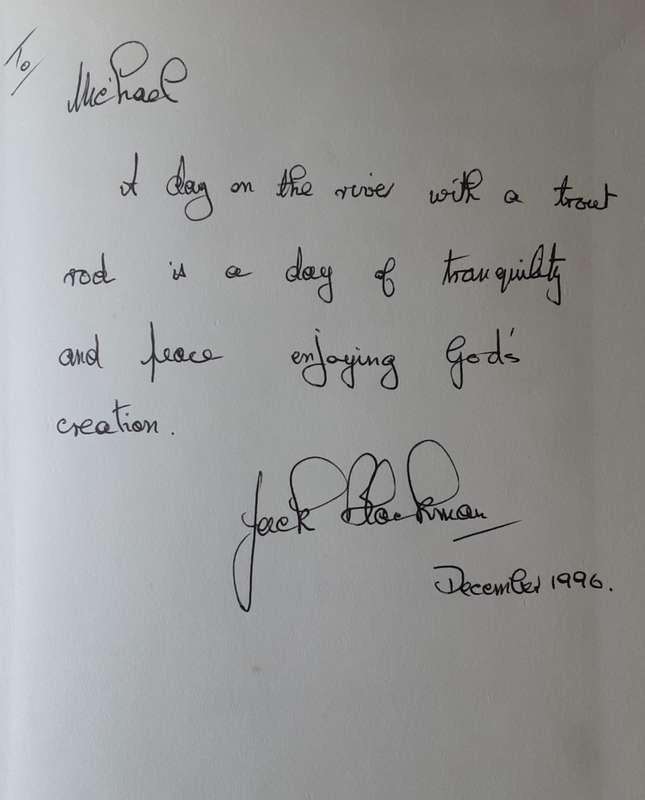 Flies and Flyfishing in South Africa by Jack Blackman **Signed Copy **