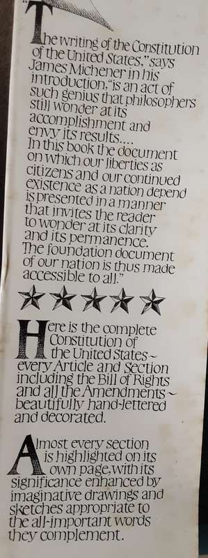 The Constitution of the United States of America inscribed and illustrated by Sam Fink