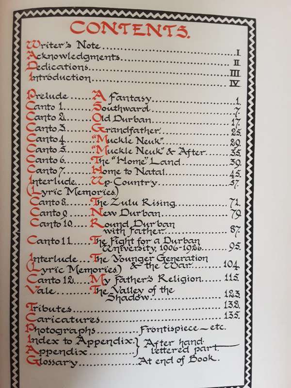 Sam Campbell A Story of Natal told in verse and lettered by his daughter Ethel Campbell