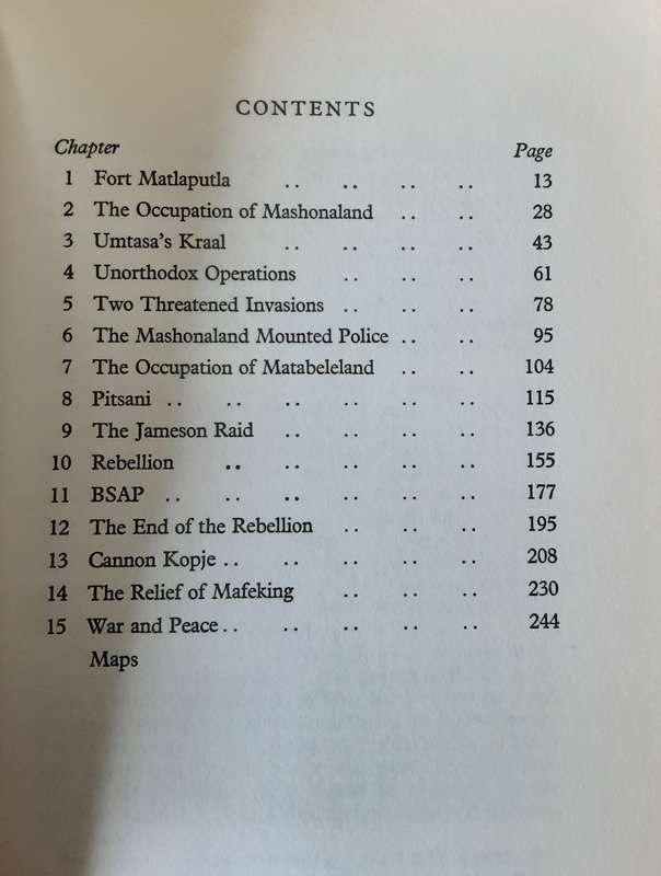 The History of the BSAP Vol 1 The First Line of Defence 1889 1903 by Peter Gibbs