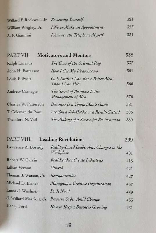 The Book of Leadership Wisdom, Classic Writings by Legendary Business Leaders edited by Peter Krass