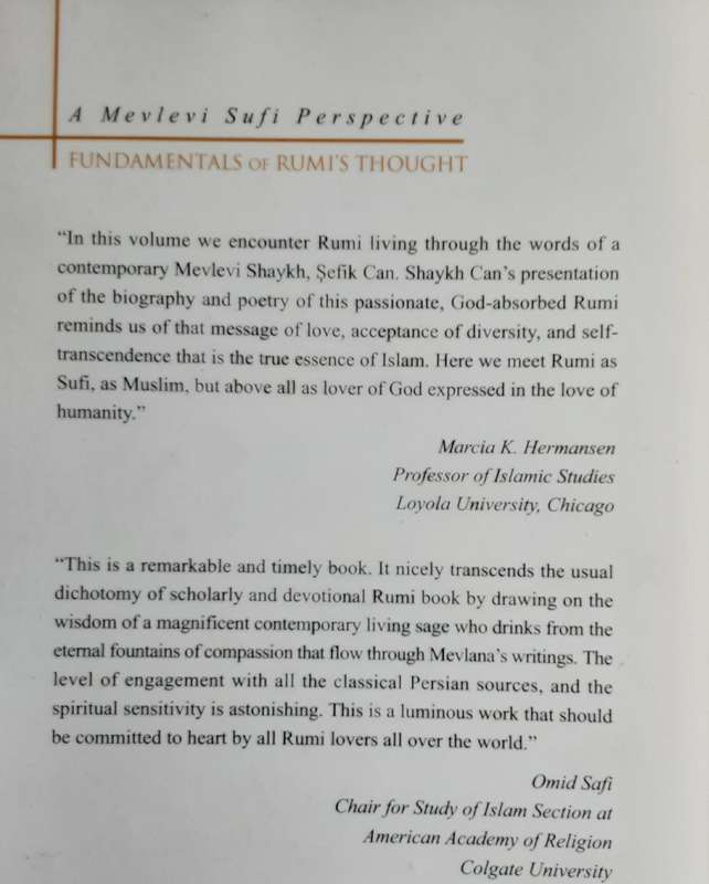 Fundamentals of Rumi's Thought, A Mevlevi Sufi Perspective by Sefik Can