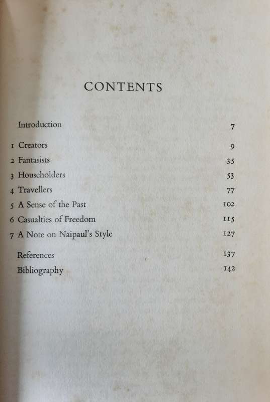V S Naipaul An Introduction to His Work by Paul Theroux ***First Edition ***