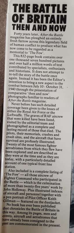 The Battle of Britain Then and Now MK IV edited by Winston G Ramsey