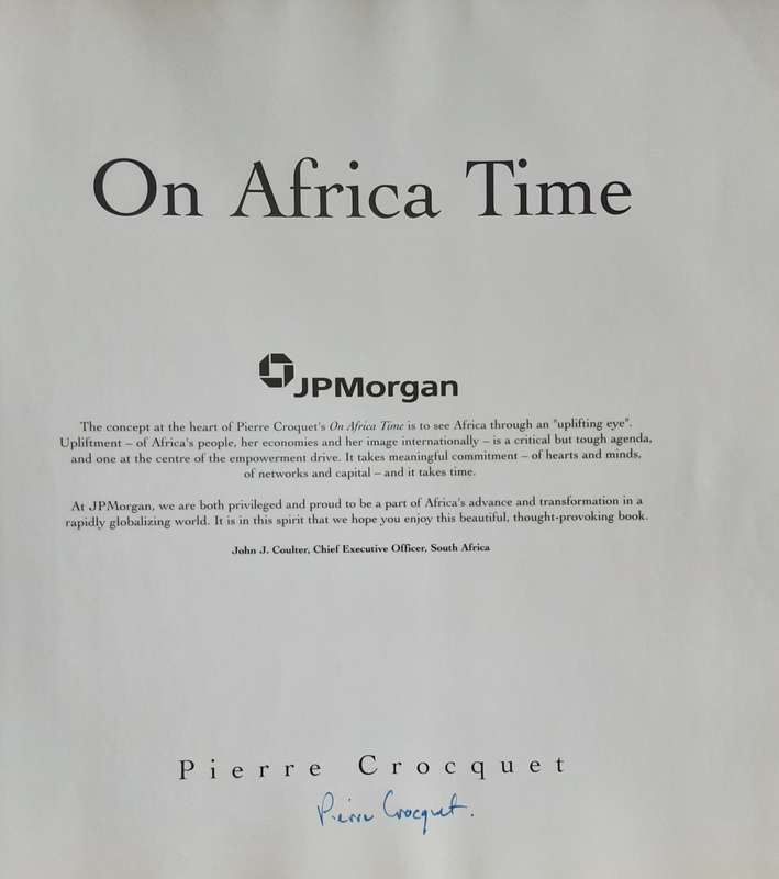 On Africa Time by Pierre Crocquet ***Signed Copy ***