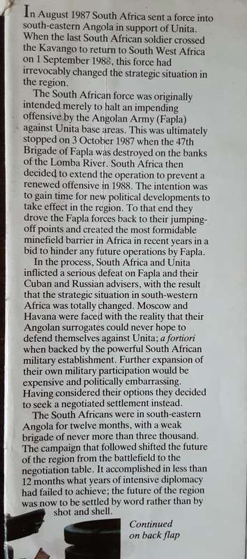 War in Angola The Final South African Phase by Helmoed Romer Heitman