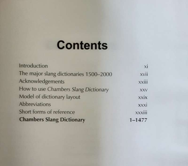 Chambers Slang Dictionary by Jonathon Gŕeen