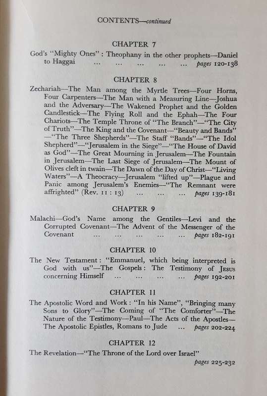 Theophany A Study in God Manifestation by c C Walker