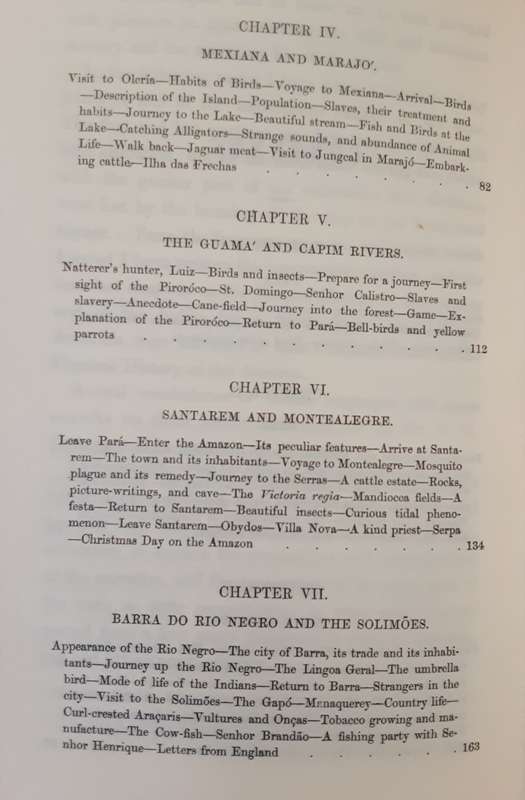 A Narrative of Travels on the Amazon and Rio Negro by Alfred Wallace **Facsimilie copy by Time Life*
