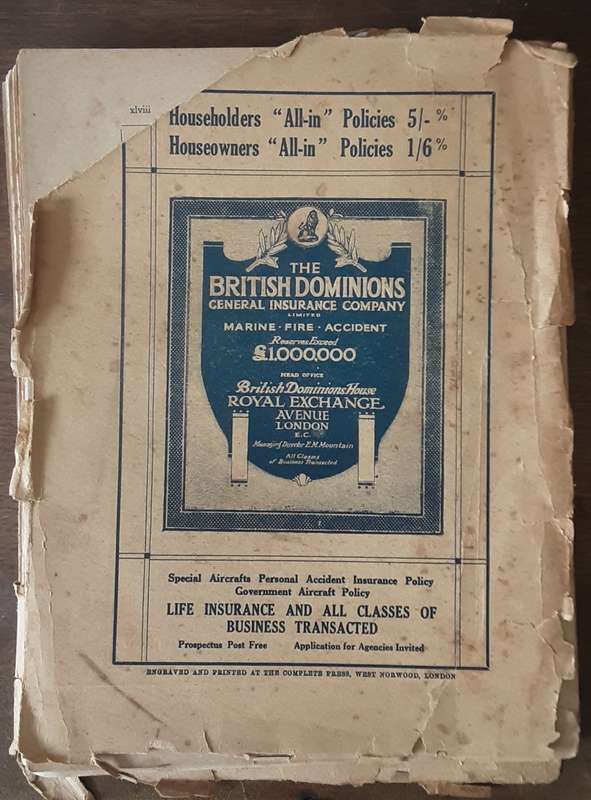 The Odd Volume 1917 edited by A St John Adcock