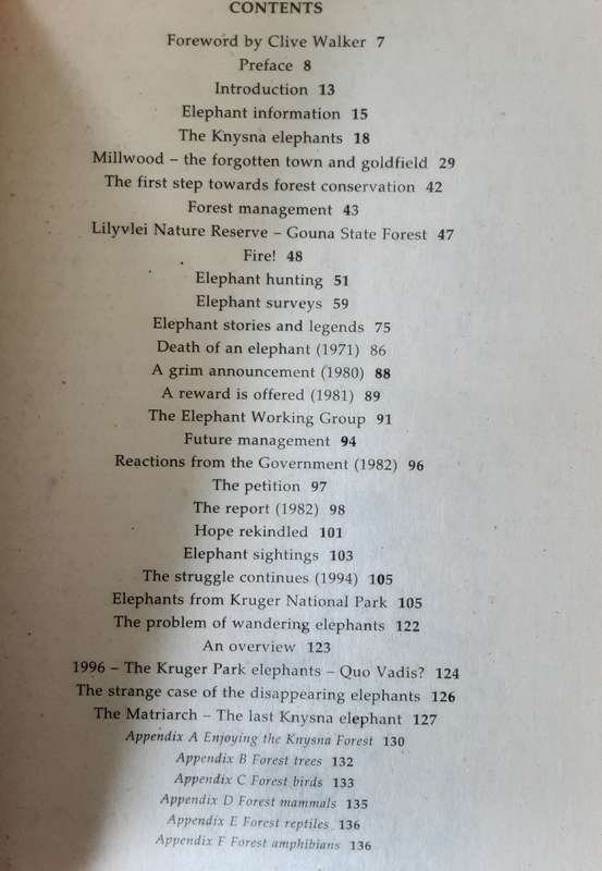 The Knysna Elephants and Their Forest Home by Margo Mackay