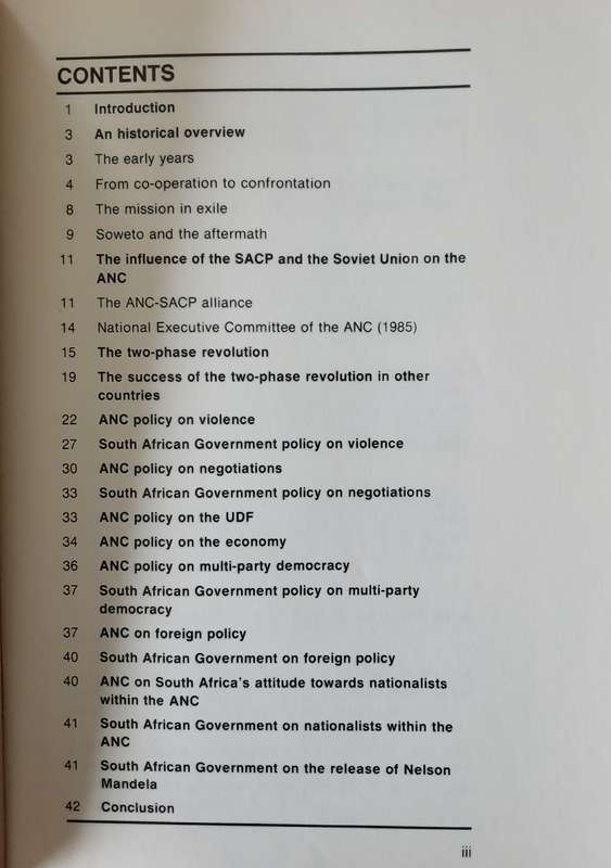 Talking With The ANC published by The Bureau on Information