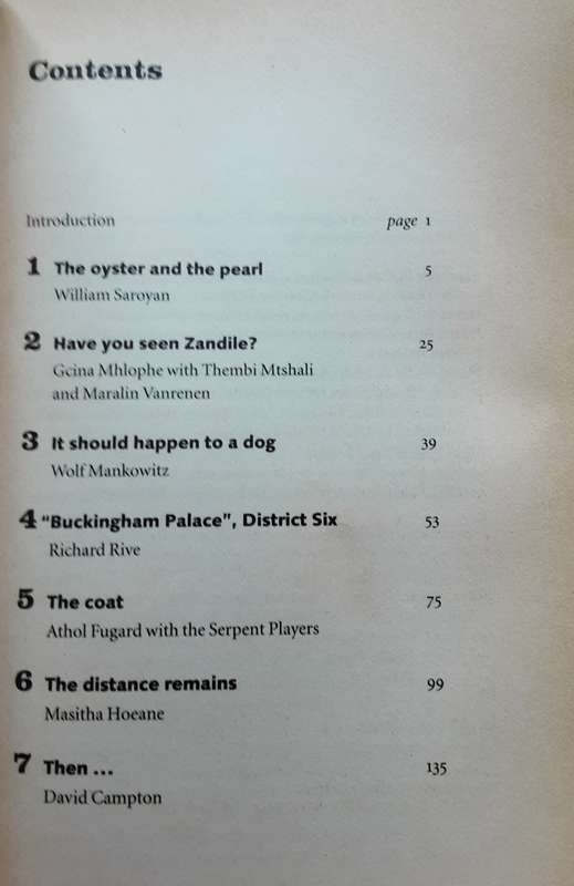 The Distance Remains and other Plays compiled by Robin Malan