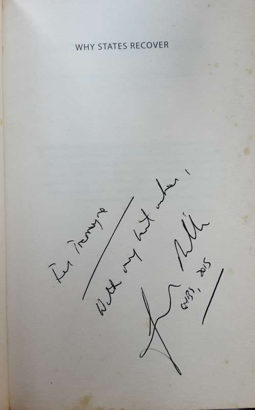 Why States Recover by Greg Mills **Signed Copy **