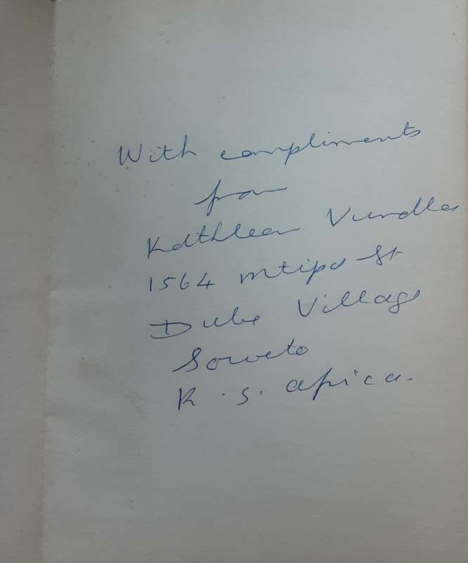 PQ The Story of Philip Vundla of South Africa by Kathleen Vundla **Signed Copy **