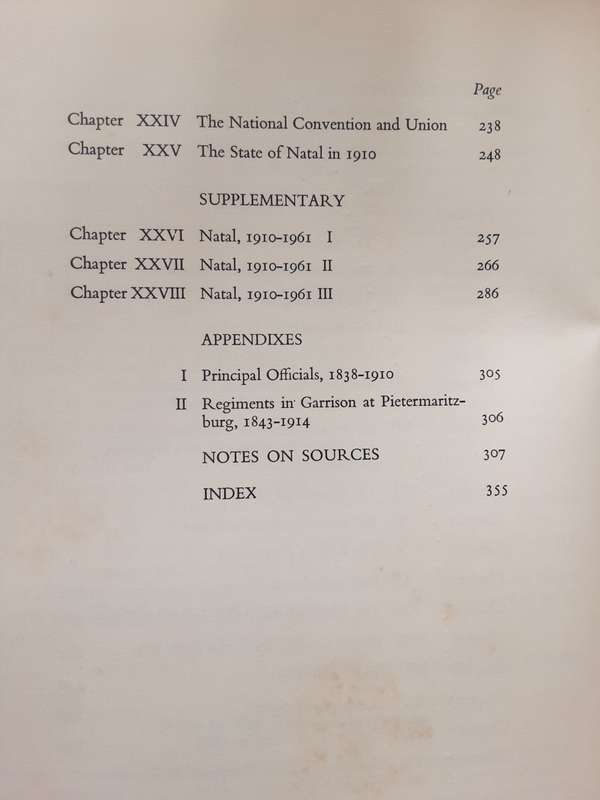 A History of Natal by E G Brooke's and C de B Webb