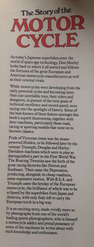 The Story of the Motorcycle by Don Morley