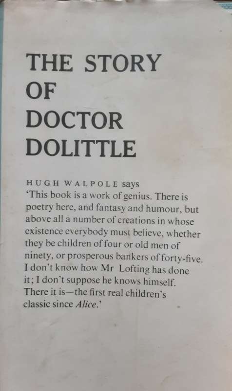 The Story of Doctor Dolittle by Hugh Lofting